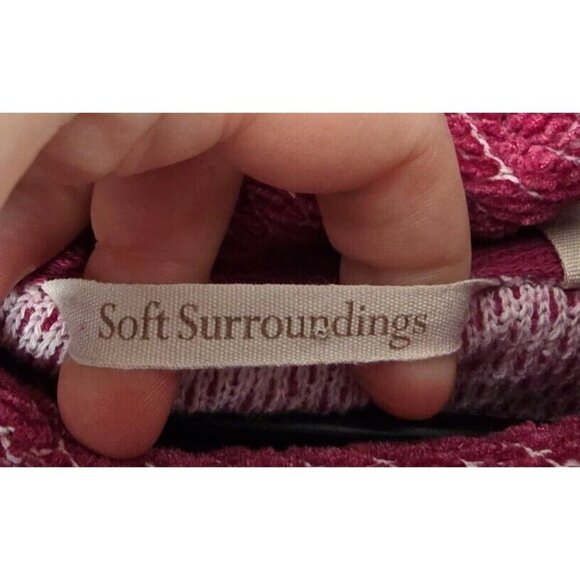 Soft Surroundings Sweater PL Red Cowl Neck Textured Knit Buttons Lagenlook Boho - Picture 3 of 13